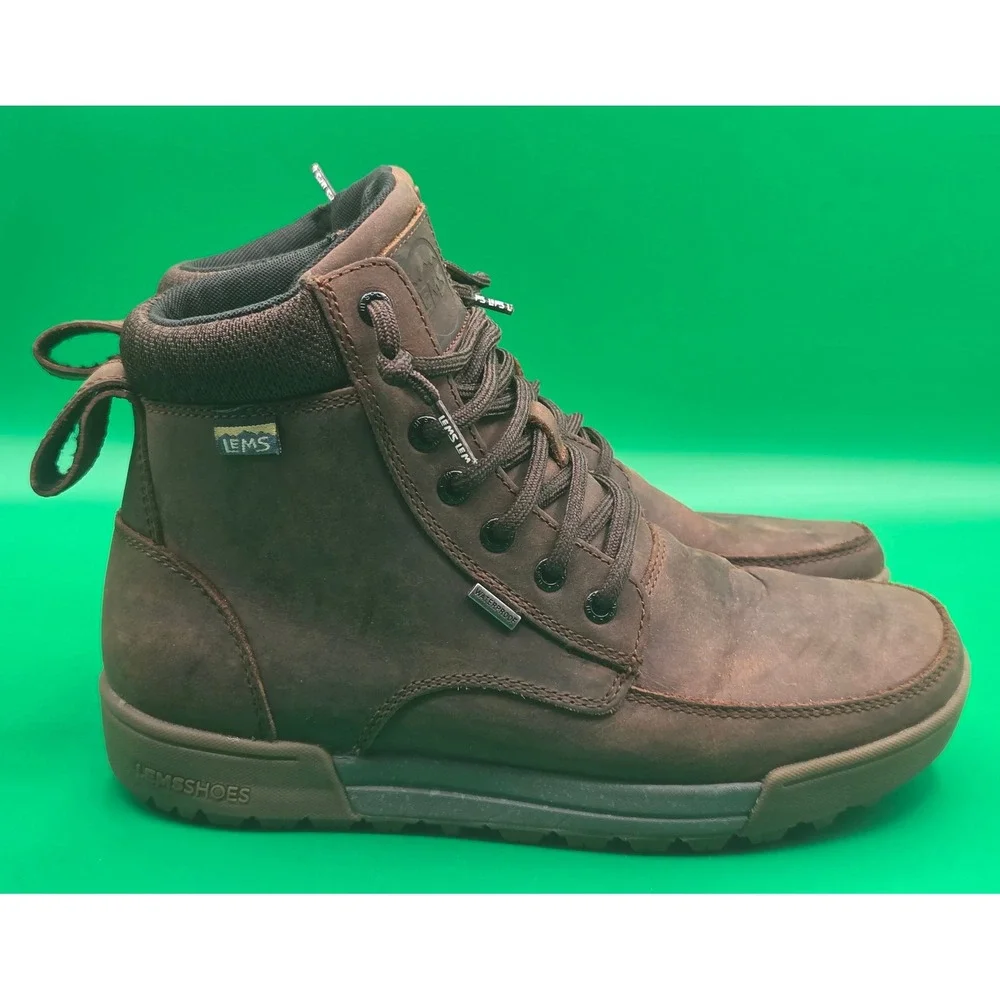 Lems Boulder Summit WP Rugged Bark Waterproof Boots Mens 8 Womens 9.5 LEMS701